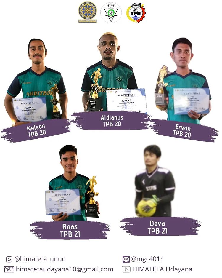Perwakilan Mahasiswa Teknik Pertanian dan Biosistem Dalam Tournament Futsal Agricup 2022